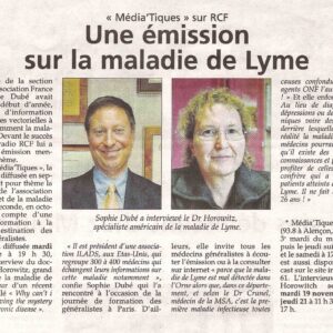Dr. Horowitz WAS Interviewed in a French newspaper
